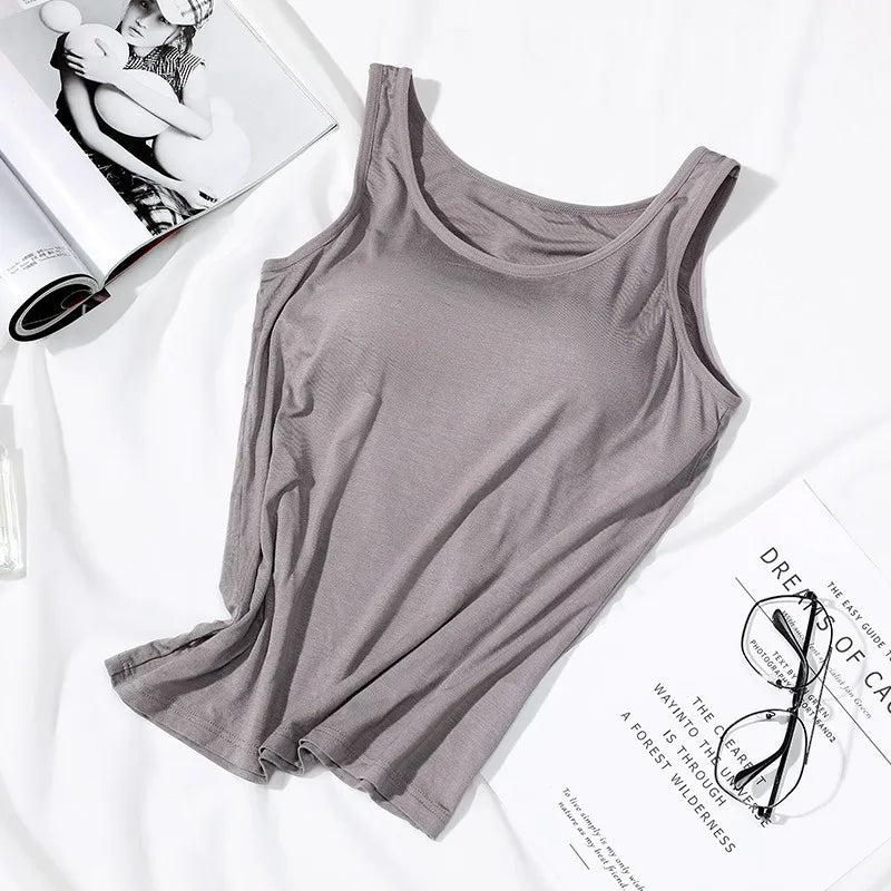 Dark Grey Slim Fit Tank Top – Versatile Everyday Essential