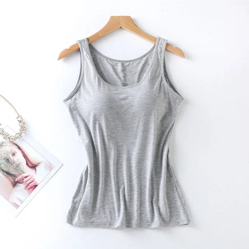 Grey Slim Fit Tank Top – Simple, Stretchy & Stylish