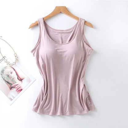 Pink Slim Fit Tank Top – Feminine, Flirty & Supportive